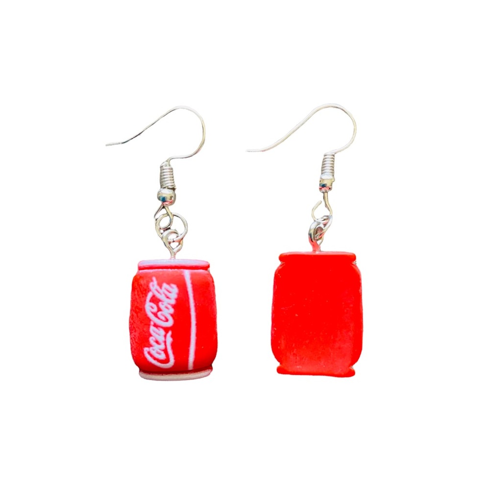 Coca Cola Can Earrings - Picture 2 of 2